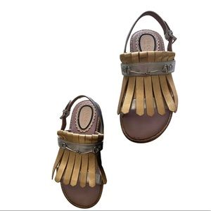 Girls Gucci metallic sandals.  Size 29(US12)